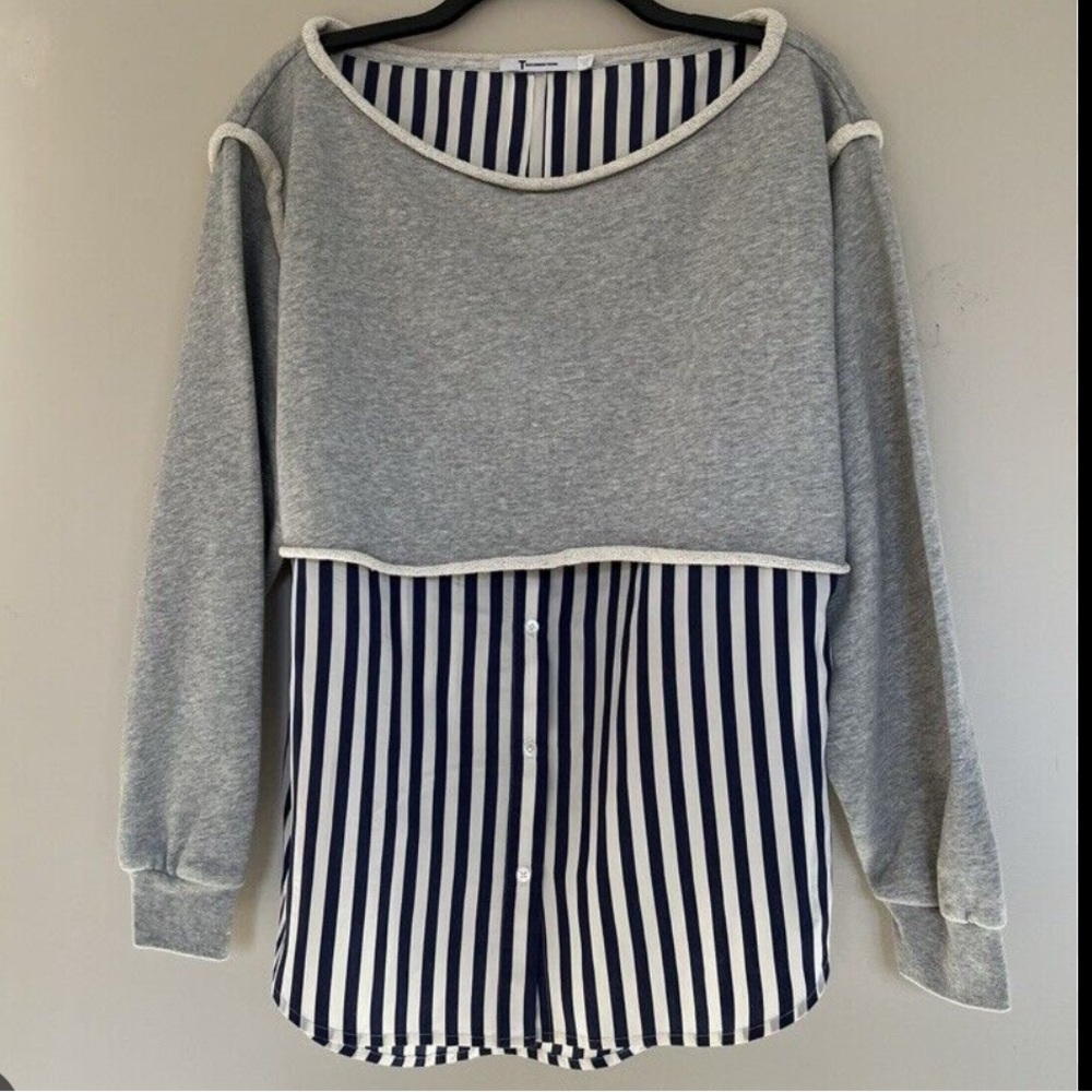 T.Alexander Wang boat neck terry sweatshirt